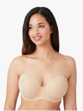 Wacoal Red Carpet Strapless Bra 32G Nude Convertible Underwire 854119